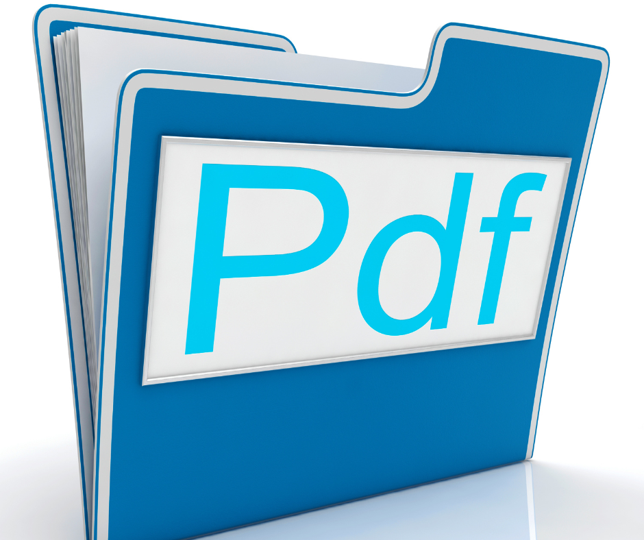 A document with instructions on how to open and save PDF forms