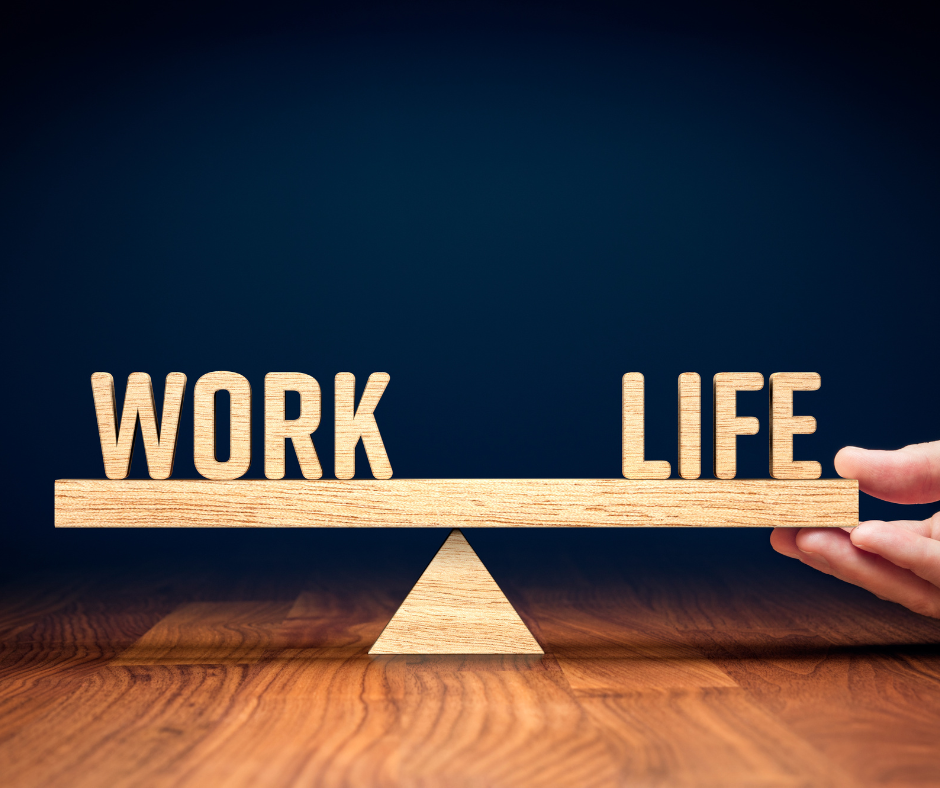 A person setting boundaries to prioritize work-life balance