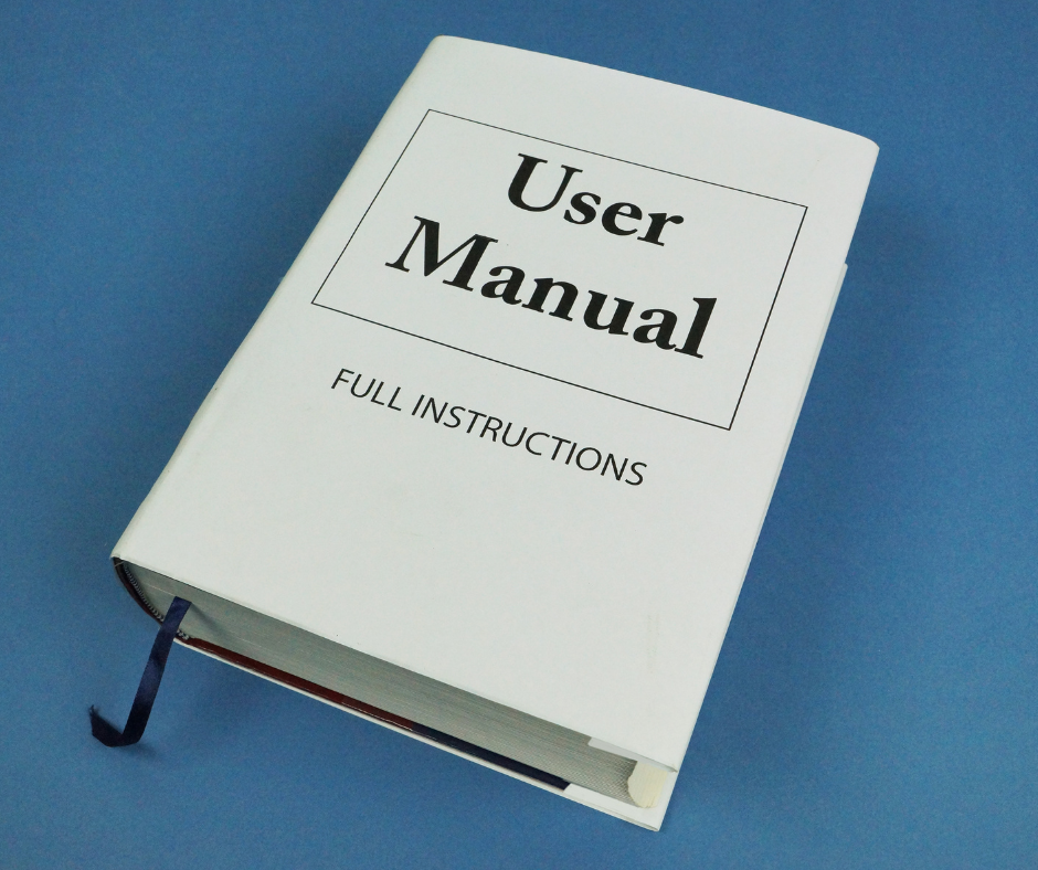 A user manual with clear instructions and visuals