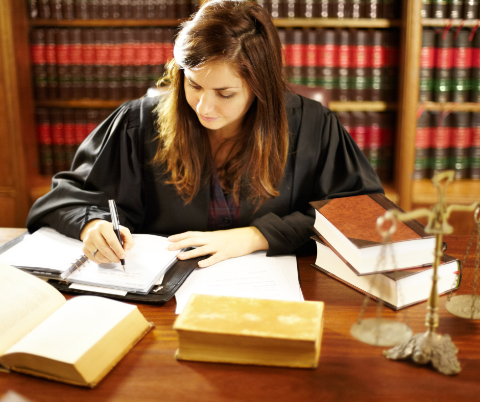 An image of a person reading a legal document