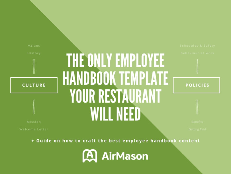 Employee Handbook Template for Restaurant