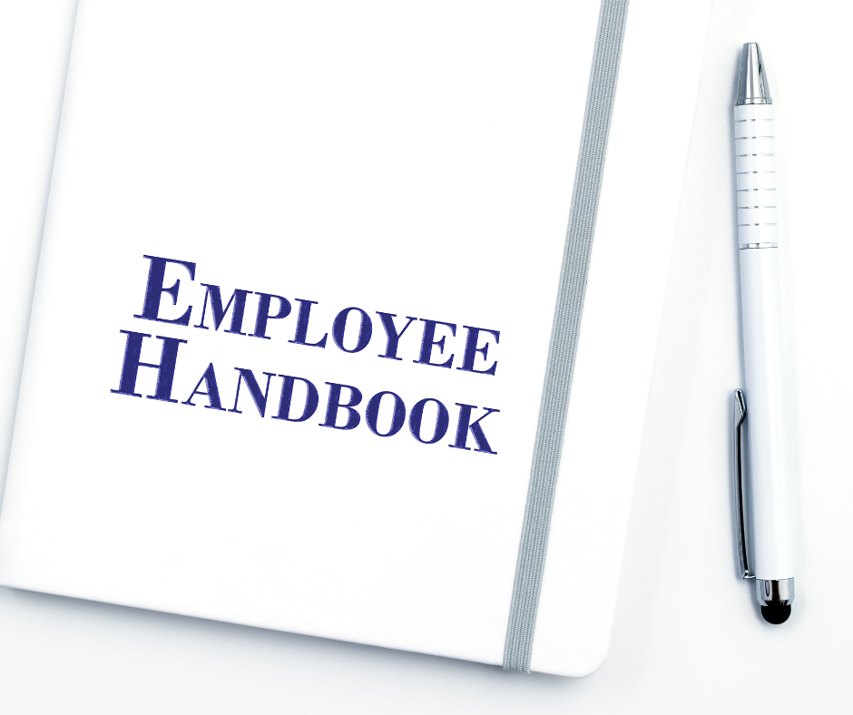 An image of a well-crafted employee handbook, with a page featuring the McDonald's employee handbook example