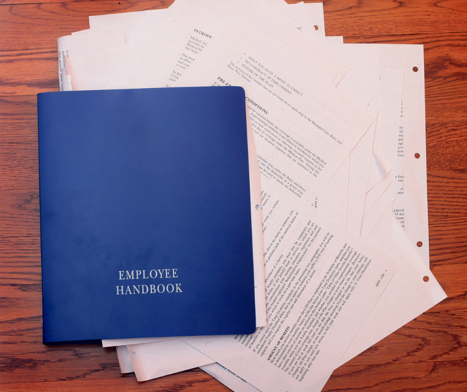 An image of the cover page of Emerson Electric's employee handbook, serving as an example for emerson electric employee handbook example.
