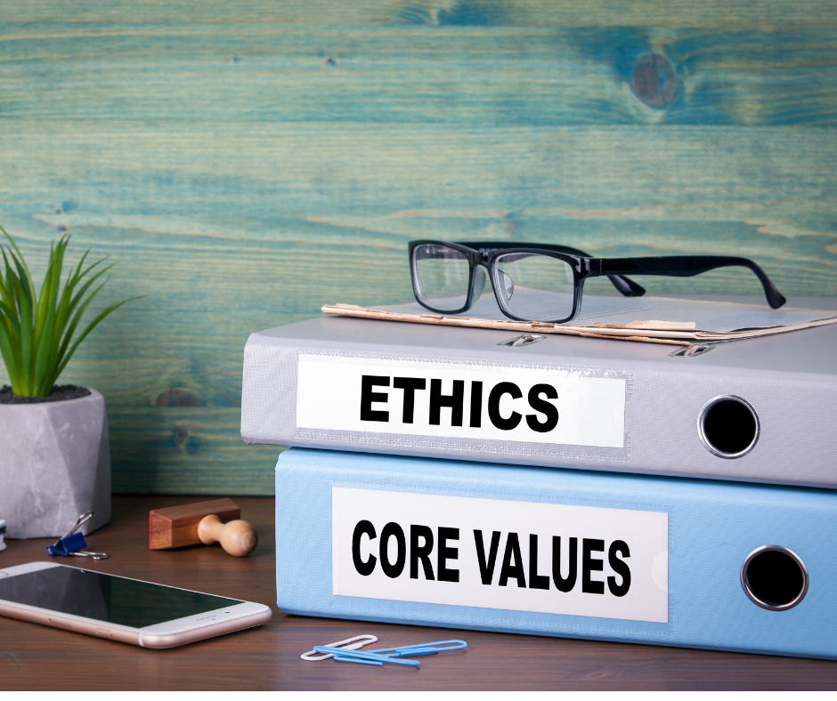 Company values and ethical standards