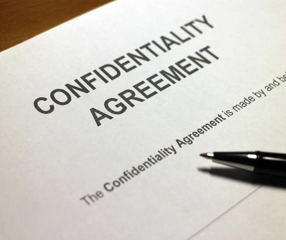 Confidentiality agreement document