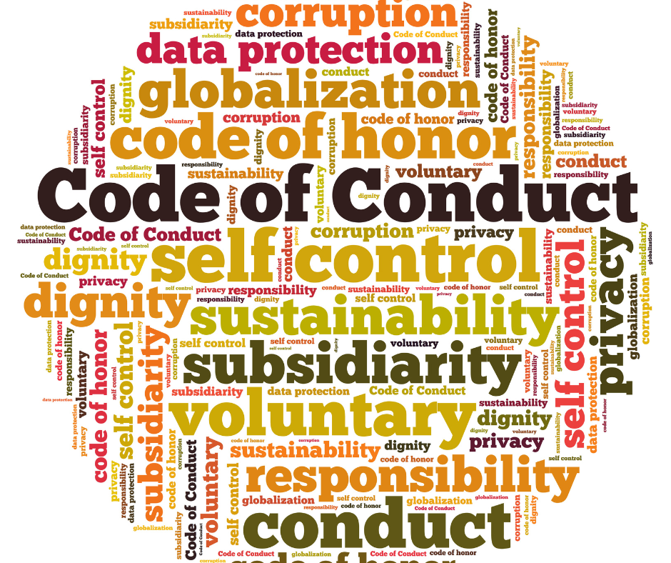 Illustration representing ethical practices and compliance outlined in Owens Corning's Code of Conduct